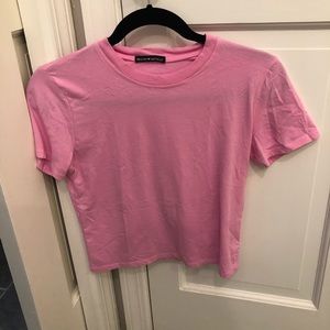 brandy melville pink top!